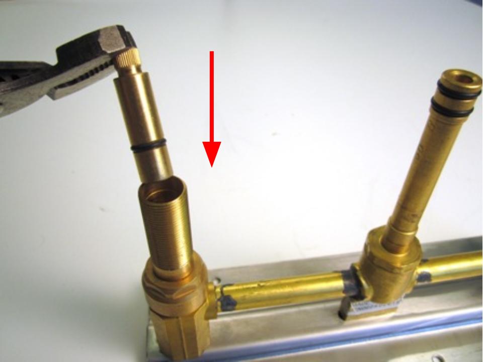Re-install the handlel adapter