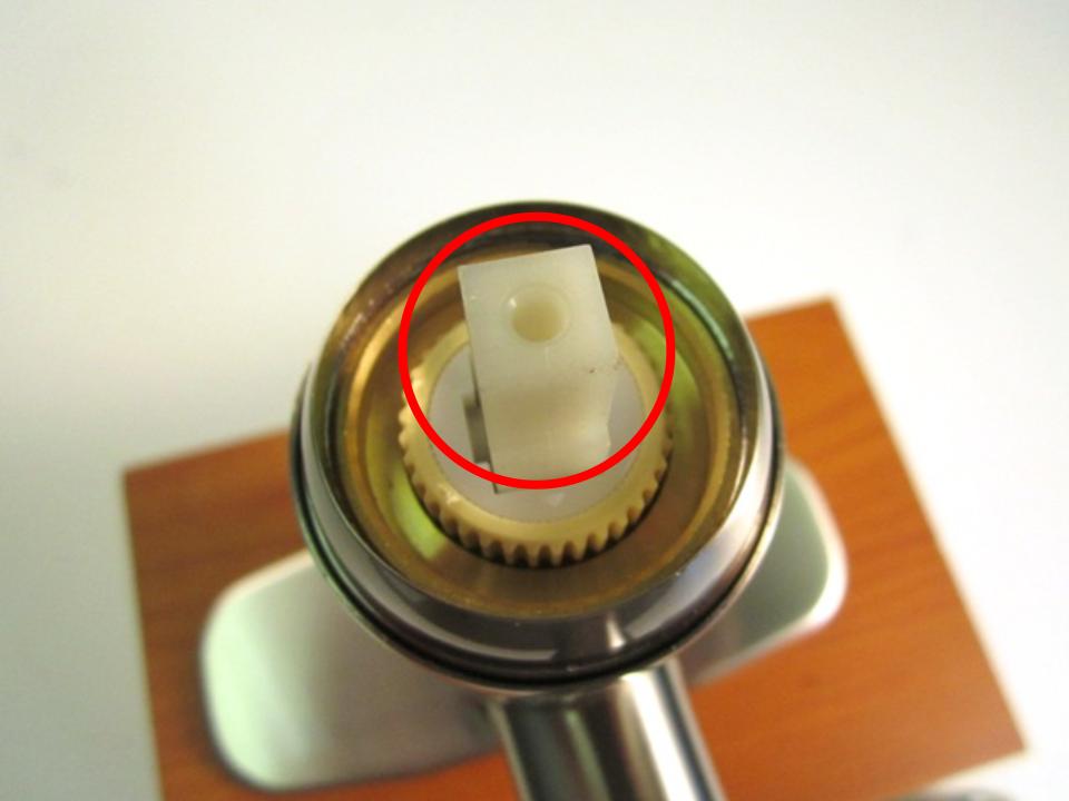If the cartridge for you faucet has a square stem, and the stem now has round edges, the cartridge may need to be replaced.